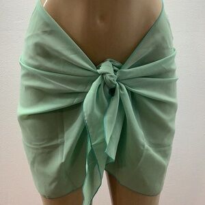 Zuliana lettuce trim tie sarong Made in USA. New With Tags